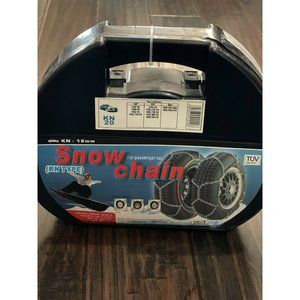 Snow Chains TUV 12mm KN20 Aleko KN 20 Passenger Car New Set Flexible Cable